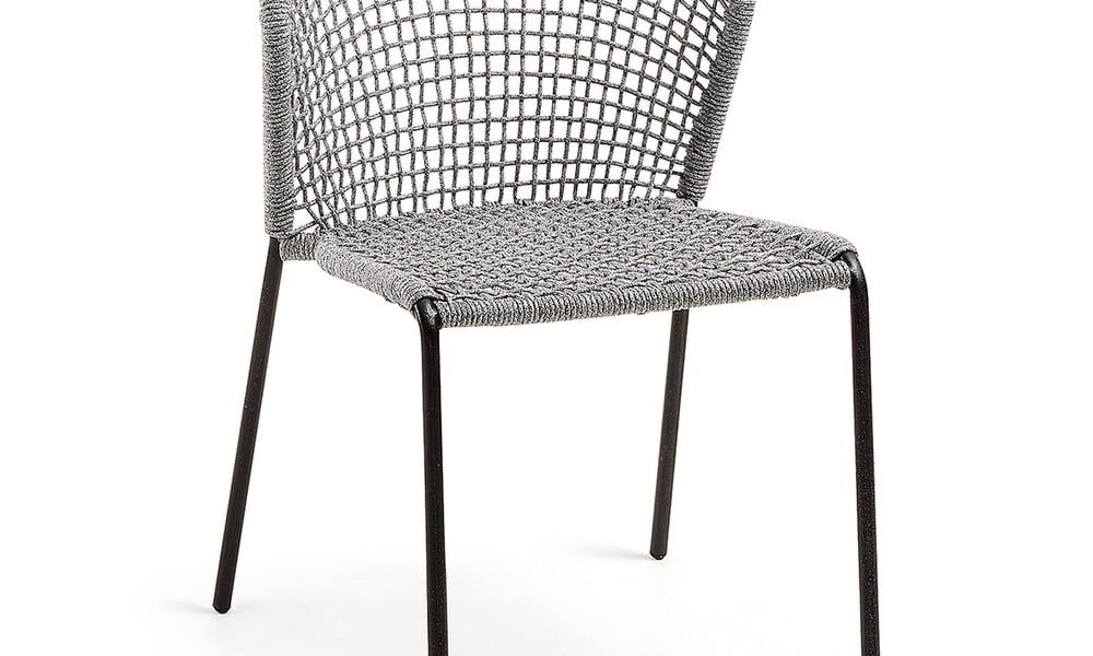 Sivá stolička La Forma Mathew