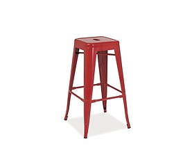 Barová stolička: Signal LONG SIGNAL – stoličky: červená