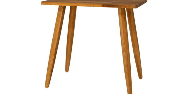 Stolička z masívneho dubového dreva Canett Uno, výška 45 cm