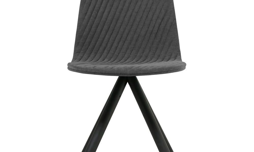 Tmavosivá stolička s čiernymi nohami IKER Mannequin Stripe
