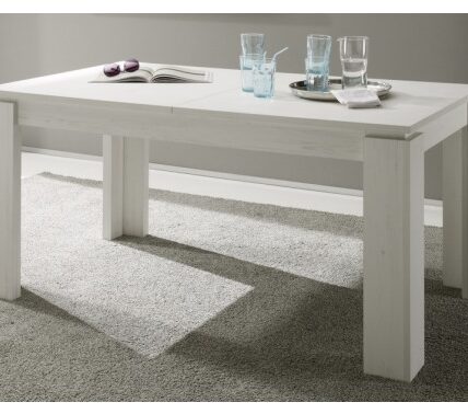 Jedálenský stôl Universal 160×90 cm, bielená pínia