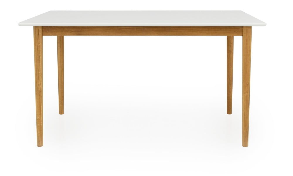 Biely jedálenský stôl Tenzo Svea, 80 x 140 cm