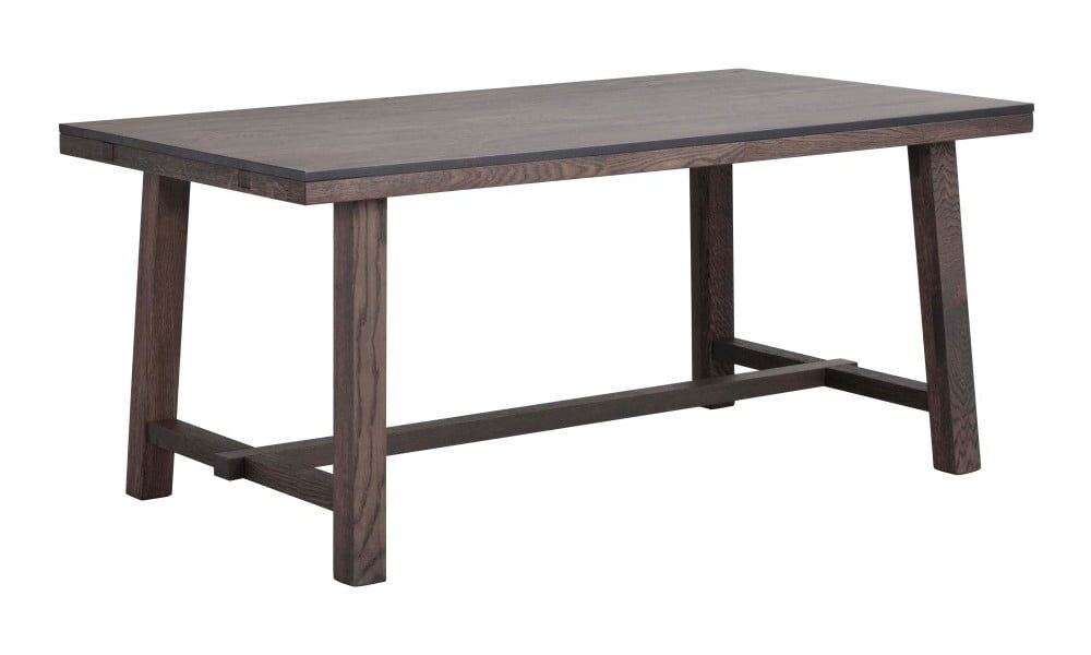 Tmavohnedý dubový jedálenský stôl Rowico Brooklyn, dĺžka 170 cm