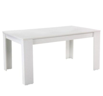 Tempo Kondela Jedálenský stôl, biely, 160×90 cm, TOMY