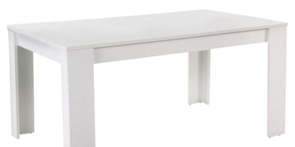 Tempo Kondela Jedálenský stôl, biely, 160×90 cm, TOMY