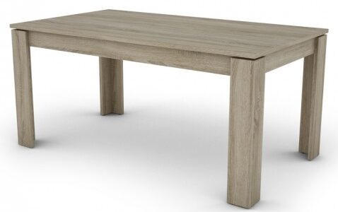 Jedálenský stôl Inter 160×80 cm, dub sonoma, rozkladací