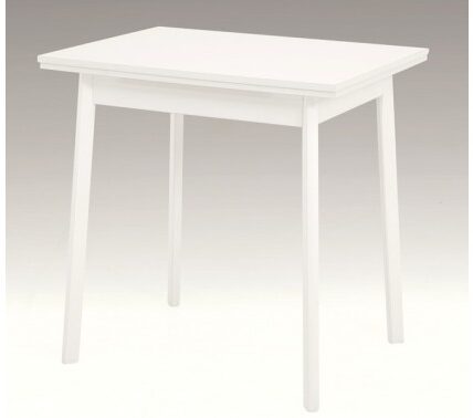 Jedálenský stôl Trier II 75×55 cm, biely, rozkladacia
