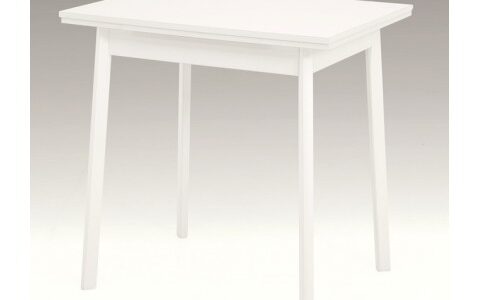 Jedálenský stôl Trier II 75×55 cm, biely, rozkladacia