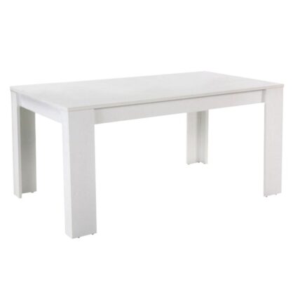 Tempo Kondela Jedálenský stôl, biely, 140×80 cm, TOMY