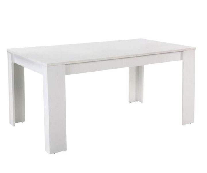 Tempo Kondela Jedálenský stôl, biely, 140×80 cm, TOMY