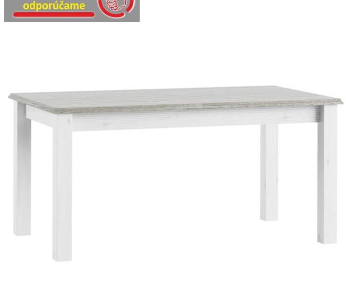 Tempo Kondela Rozkladací jedálenský stôl, biela, LIONA LM 88