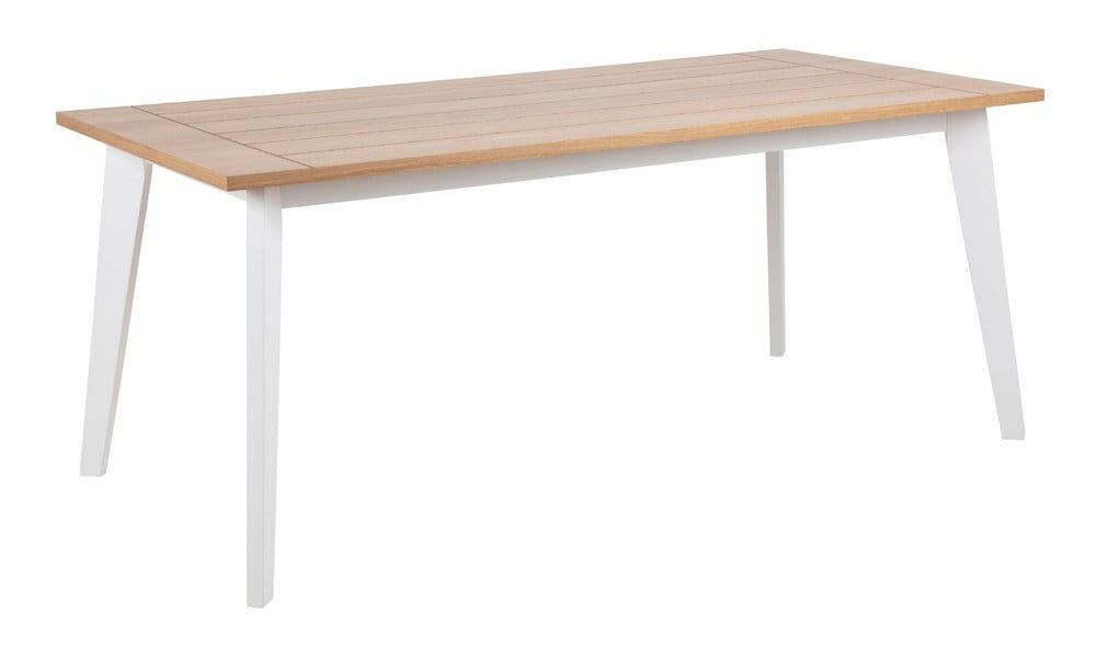 Hnedo-biely jedálenský stôl Actona Derry, 180 × 90 cm