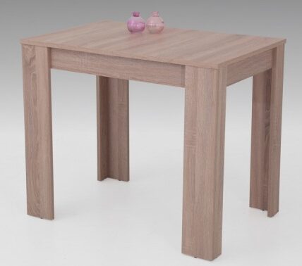 Jedálenský stôl Eva, 90×60 cm, dub sonoma, rozkladací