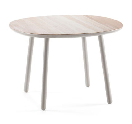 Sivý jedálenský stôl z masívu EMKO Naïve, 110 cm
