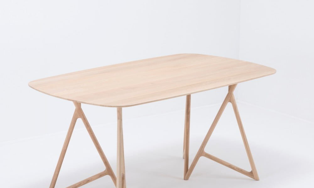 Jedálenský stôl z masívneho dubového dreva Gazzda Koza, 180 × 90 cm