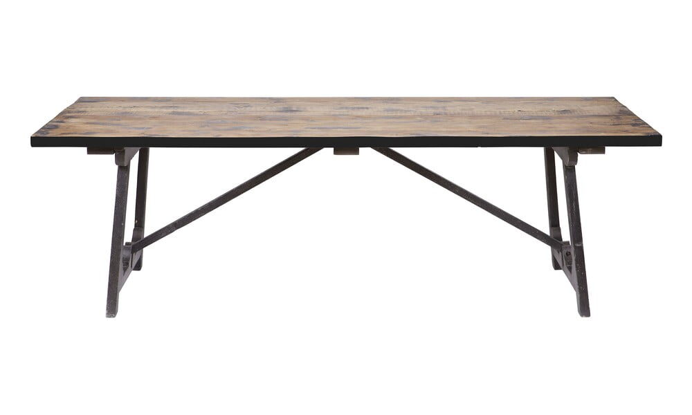 Jedálenský stôl z masívneho borovicového dreva BePureHome Craft, 220 × 90 cm
