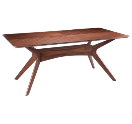 Jedálenský stôl v dekore orechového dreva sømcasa Helga, 180 × 95 cm