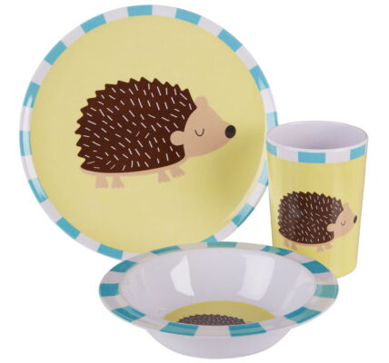 3-dielny jedálenský set pre deti s motívom ježka Premier Housewares