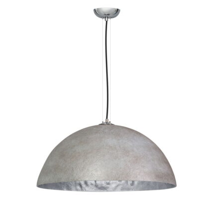 Sivo-strieborné stropné svietidlo ETH Mezzo Tondo, ⌀ 70 cm