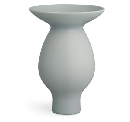 Modro-sivá keramická váza Kähler Design Kontur, výška 25 cm