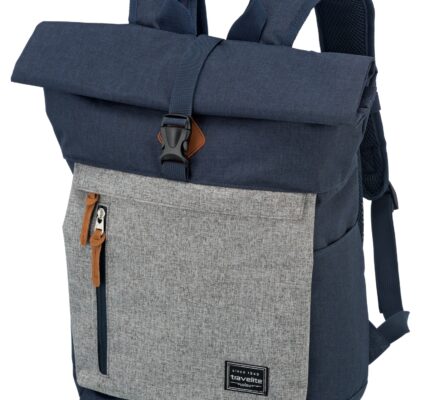 Travelite Basics Roll-up Backpack Navy/Grey