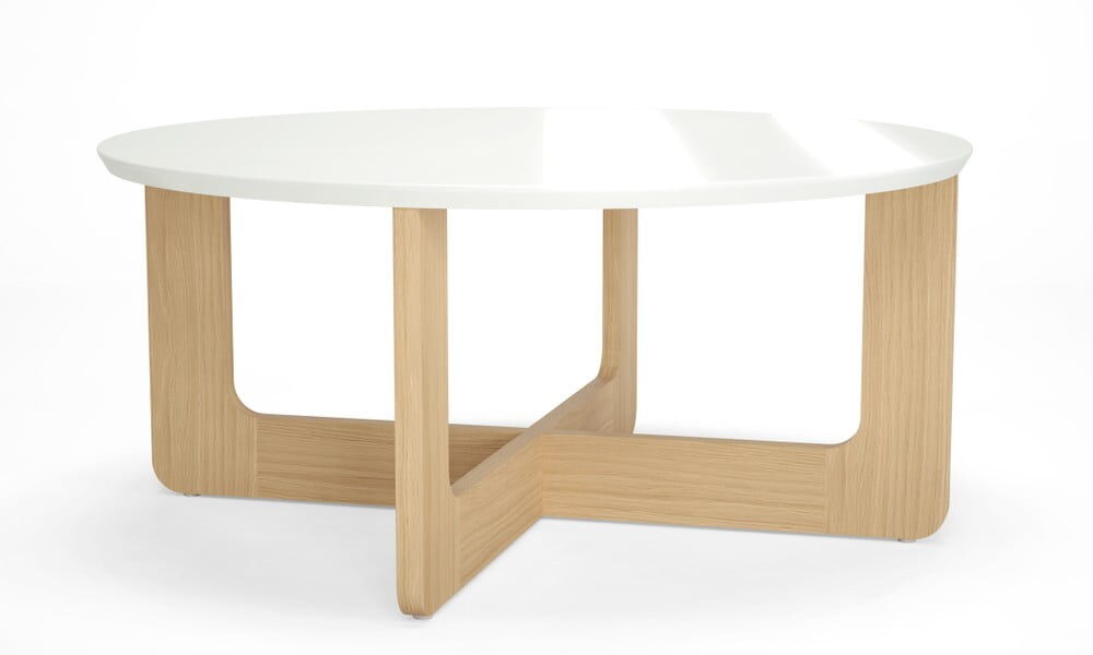 Biely drevený konferenčný stolík Artemob Charlie
