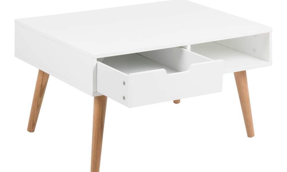 Biely konferenčný stolík Actona Mitra, 80 × 45,5 cm