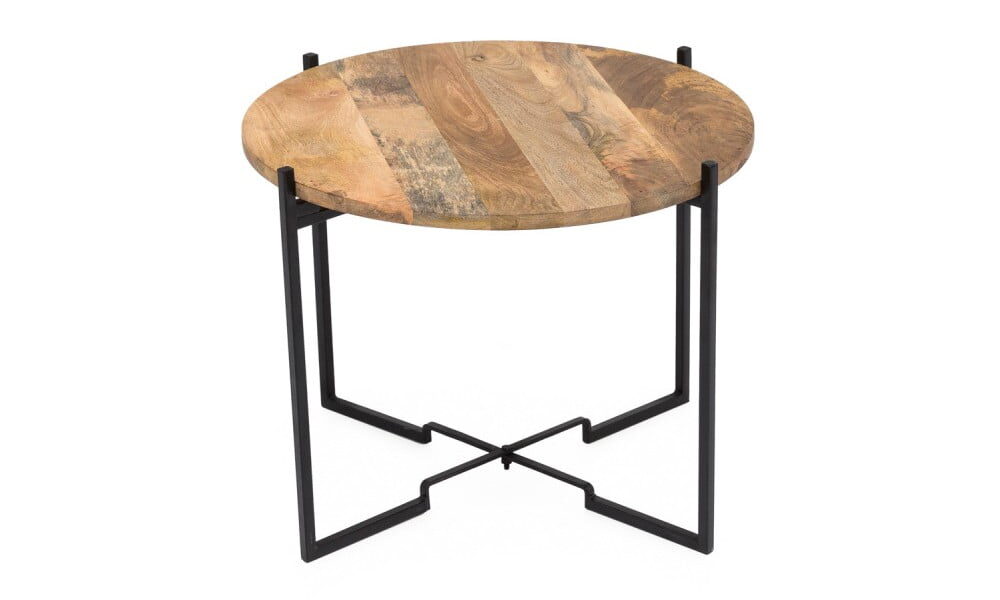 Konferenčný stolík so železnou konštrukciou WOOX LIVING Fera, ⌀ 53 cm