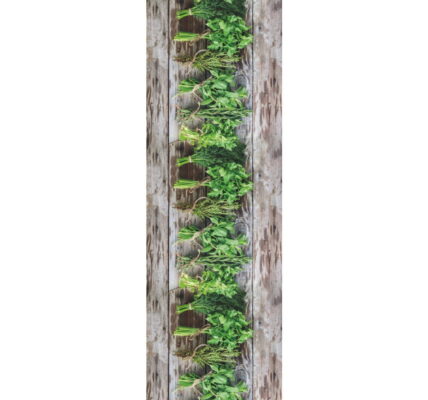 Hnedo-zelený behúň Floorita Aromatica, 58 × 190 cm