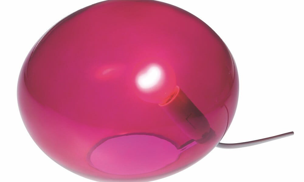 Ružová stolová lampa SULION Ball