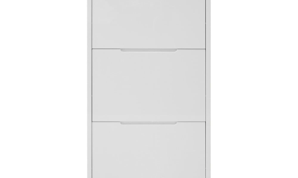 Biela skrinka na topánky Actona Berlin, 65,5 × 121,6 cm
