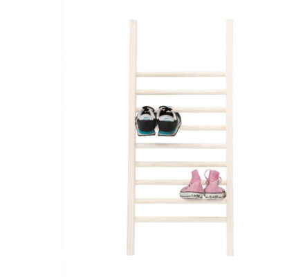 Odkladací rebrík na topánky Linen Couture Escalera S White, výška 90 cm