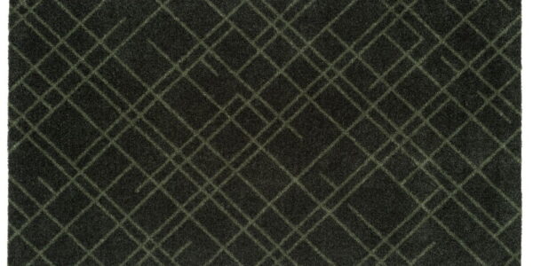 Tmavozelená rohožka tica copenhagen Lines, 67 x 120 cm