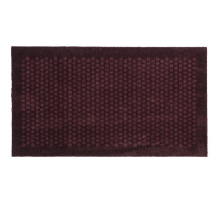 Tmavovínová rohožka Tica copenhagen Dot, 67 × 120 cm