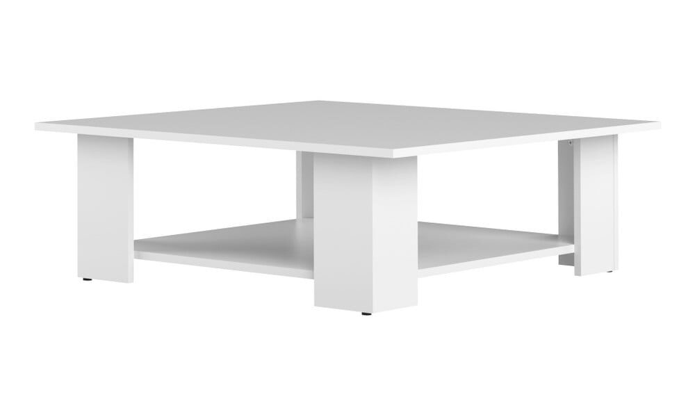 Biely konferenčný stolík TemaHome Square, 67 x 67 cm