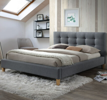 Signal Manželská posteľ TEXAS PREVEDENIE: 160 x 200 cm, sivá