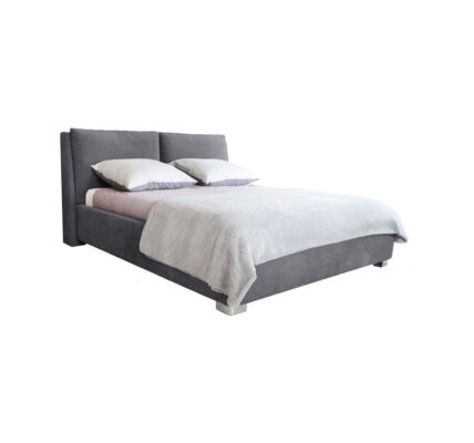 Sivá dvojlôžková posteľ Mazzini Beds Vicky, 180 × 200 cm