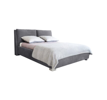 Sivá dvojlôžková posteľ Mazzini Beds Vicky, 160 × 200 cm