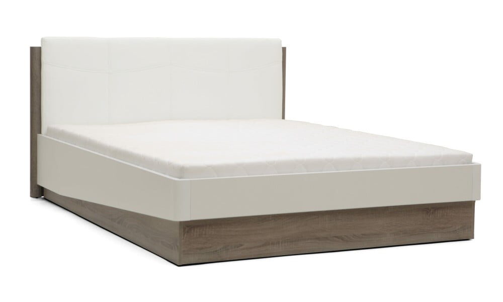Biela dvojlôžková posteľ Mazzini Beds Dodo, 180 × 200 cm