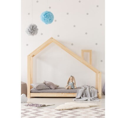 Domčeková posteľ z borovicového dreva Adeko Mila DMS, 120 x 190 cm