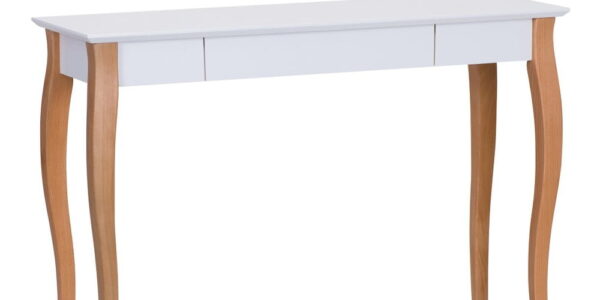 Biely písací stôl Ragaba Lillo, dĺžka 105 cm