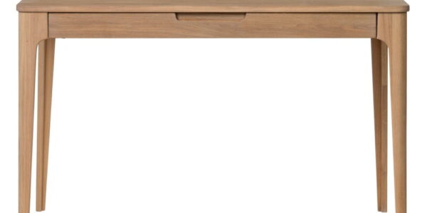 Písací stôl z dreva bieleho duba Unique Furniture Amalfi