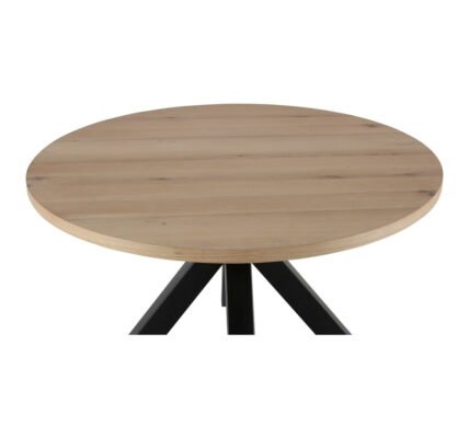 Kulatý jedálenská stôl s černýma nohama Canett Maison, ø 120 cm