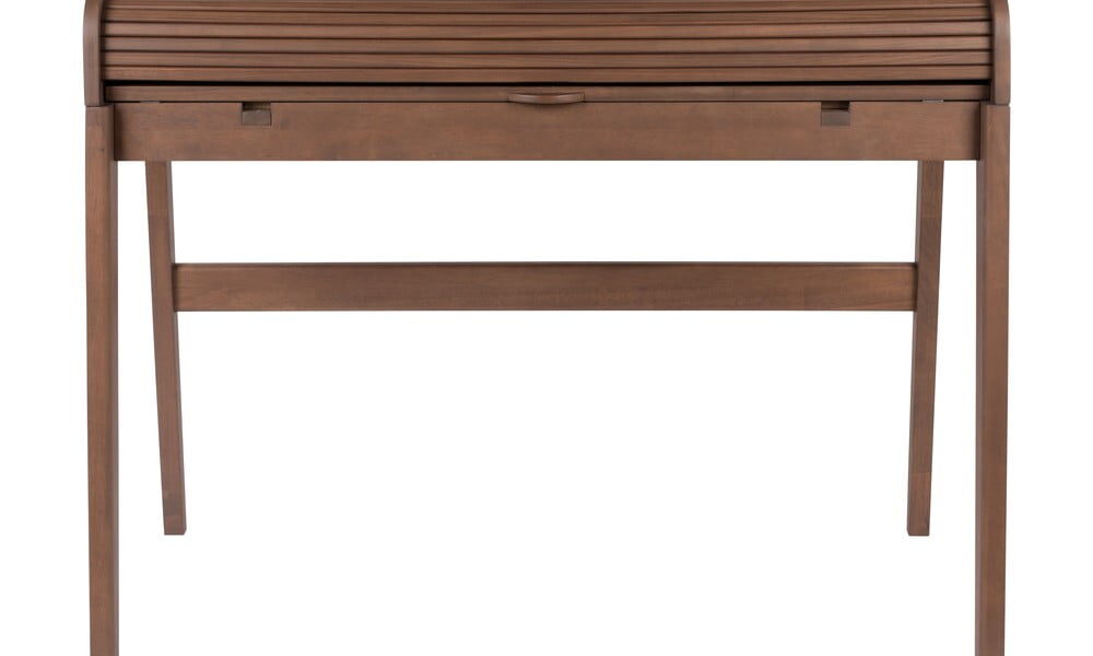 Hnedý písací stôl s výsuvnou doskou Zuiver Barbier, dĺžka 110 cm