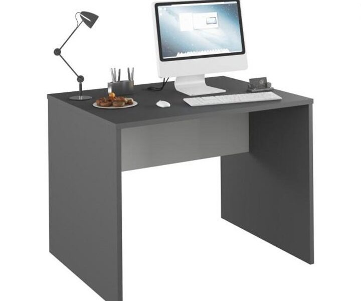 Tempo Kondela PC stôl, grafit/biela, RIOMA TYP 12