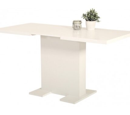 Jedálenský stôl Lisa 110×70 cm, biely, rozkladací