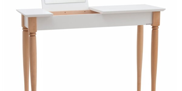 Biely toaletný stolík Ragaba Mamo, šírka 105 cm