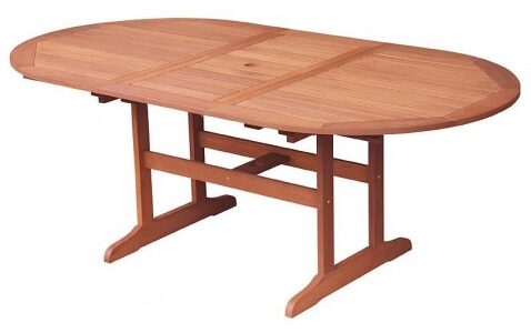 Rozkladací záhradný stôl Oval 152×107 cm