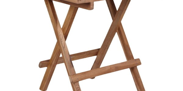 Záhradný odkladací stolík z teakového dreva House Nordic Bilbao, dĺžka 50 cm