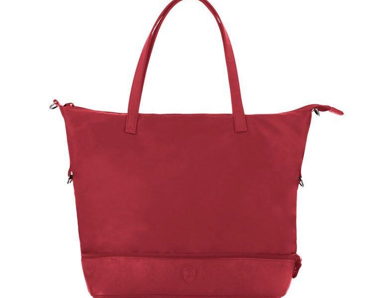 Heys HiLite Zip Packaway Tote Red/Grey